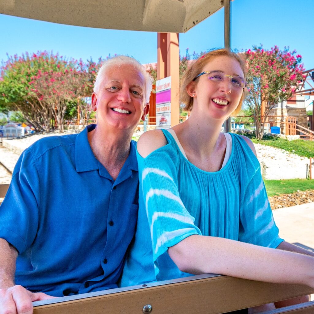 Gordon Hartman and daughter Morgan