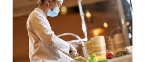 Chef preparing meal