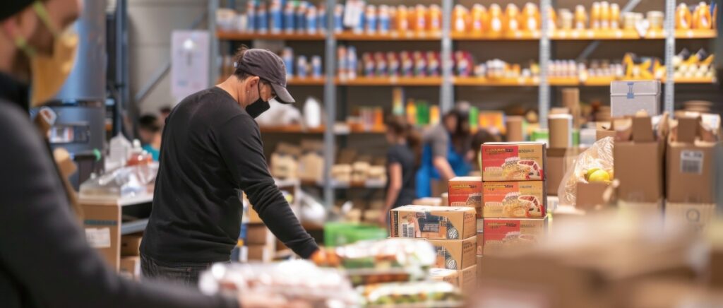 man shopping in a wholesale store